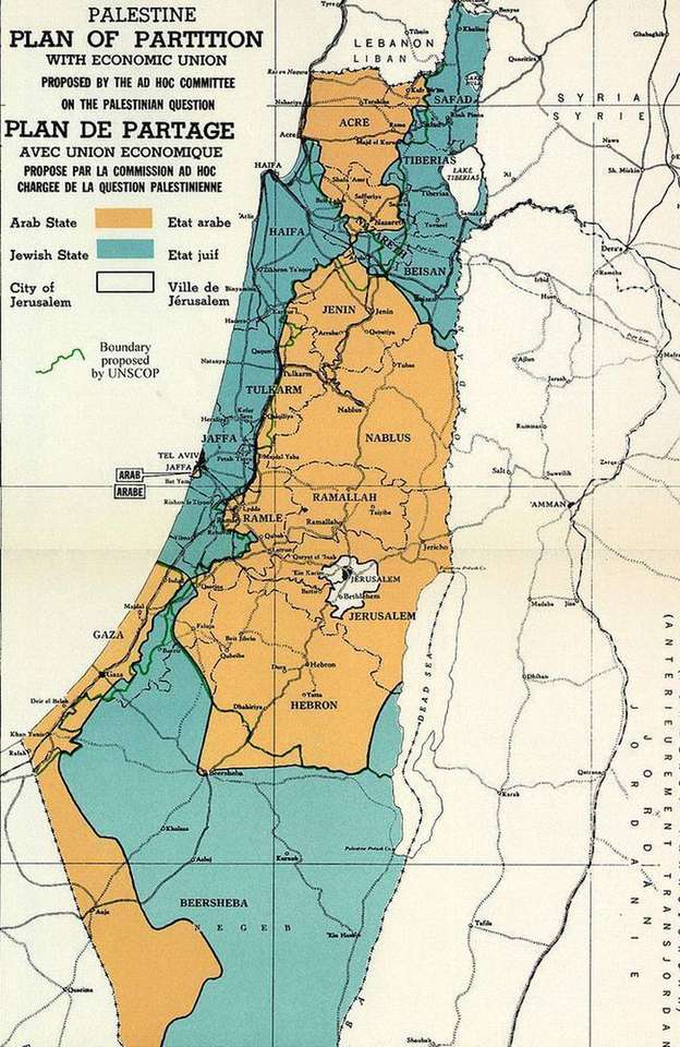 Palesztina 1945 online puzzle