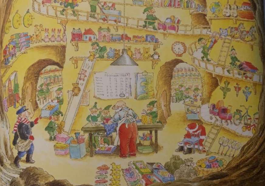 alegre carteiro de natal puzzle online