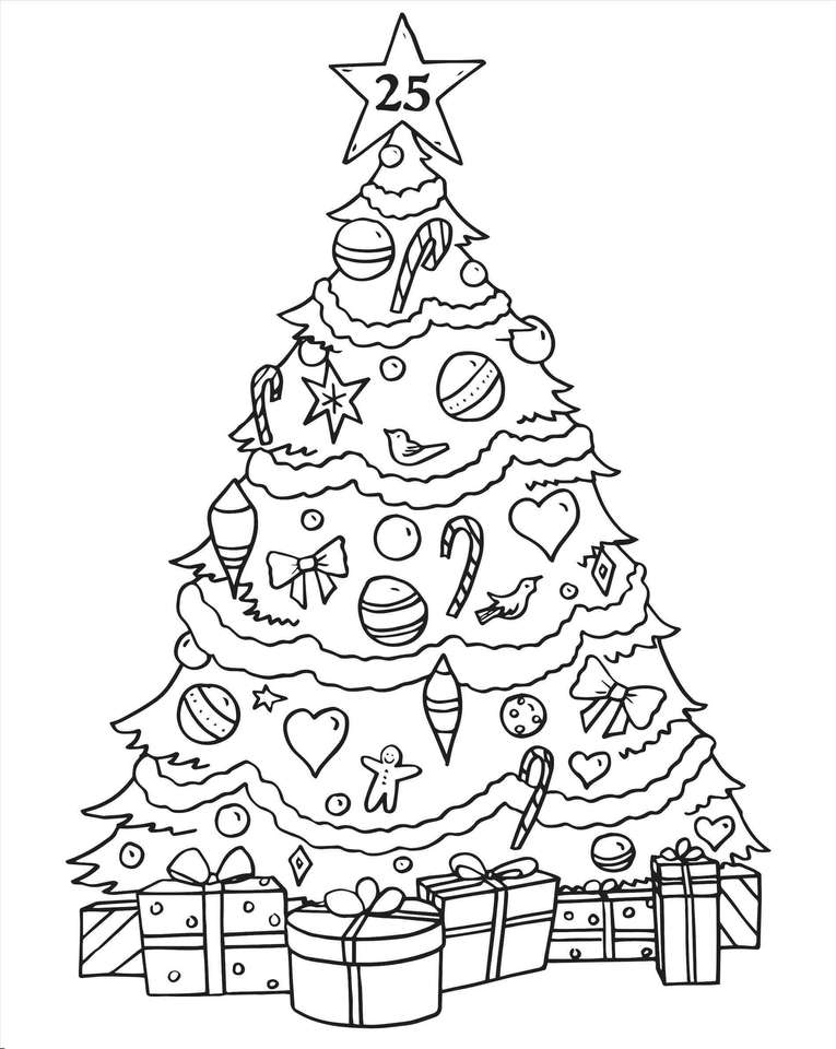 クリスマスツリーのパズル オンラインパズル