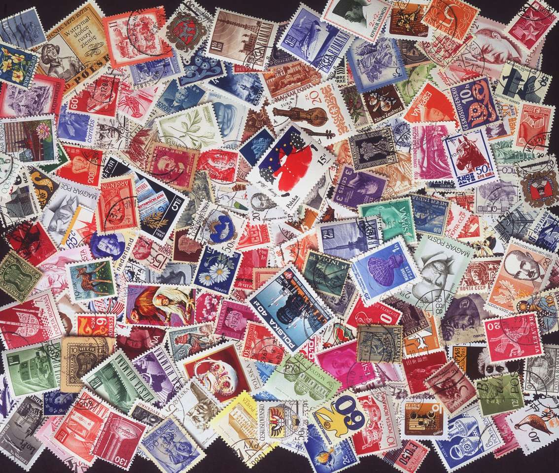 Και πάλι γραμματόσημα παζλ online από φωτογραφία