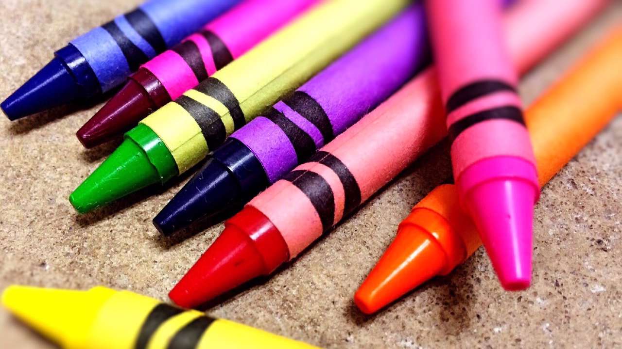 Crayon Puzzle - Kindergarten Online-Puzzle
