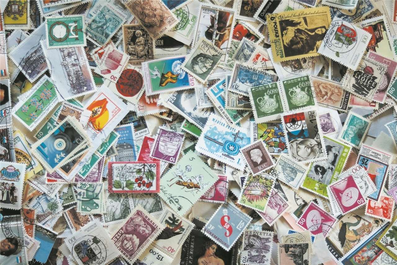 Selos postais puzzle online