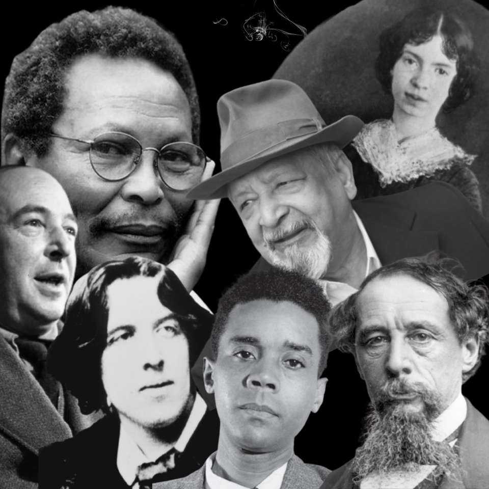 Los de puzzel van beroemde schrijvers/dichters op online puzzel