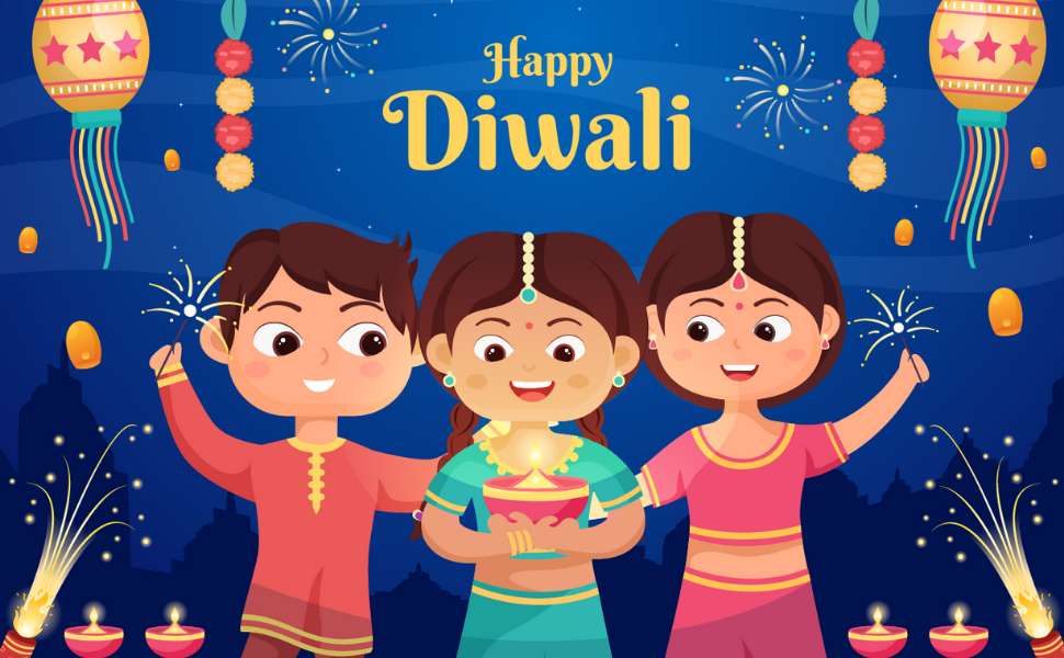 Boldog Diwali puzzle online fotóról