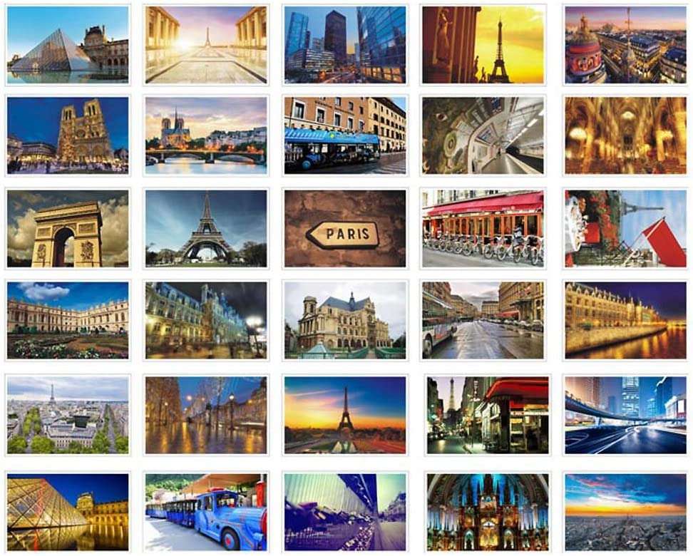 A trip around the world - Paris puzzle online from photo