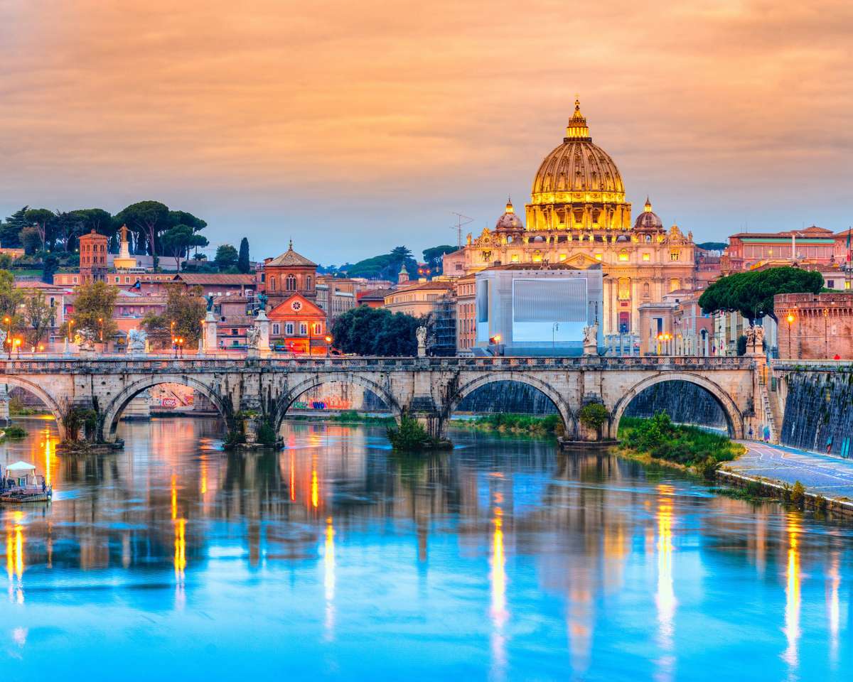 Panorama katedrály Itálie online puzzle