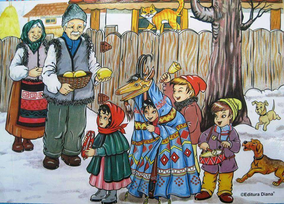 Traditions and customs in winter puzzle online from photo