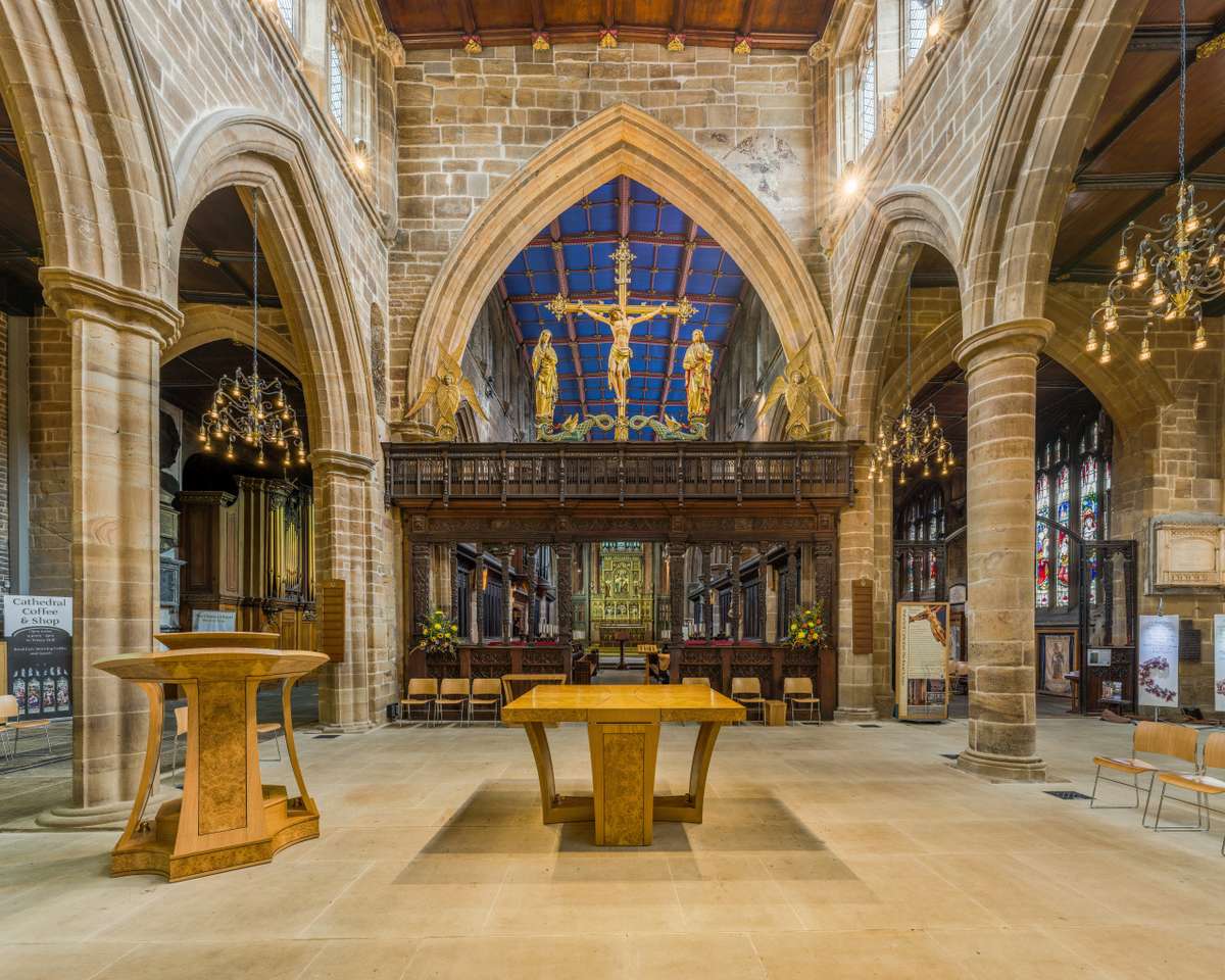 Pantalla de Rood de la Catedral de Wakefield rompecabezas en línea