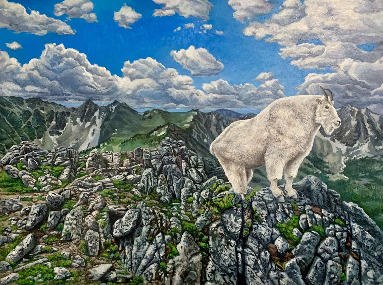 Goat puzzle puzzle online from photo