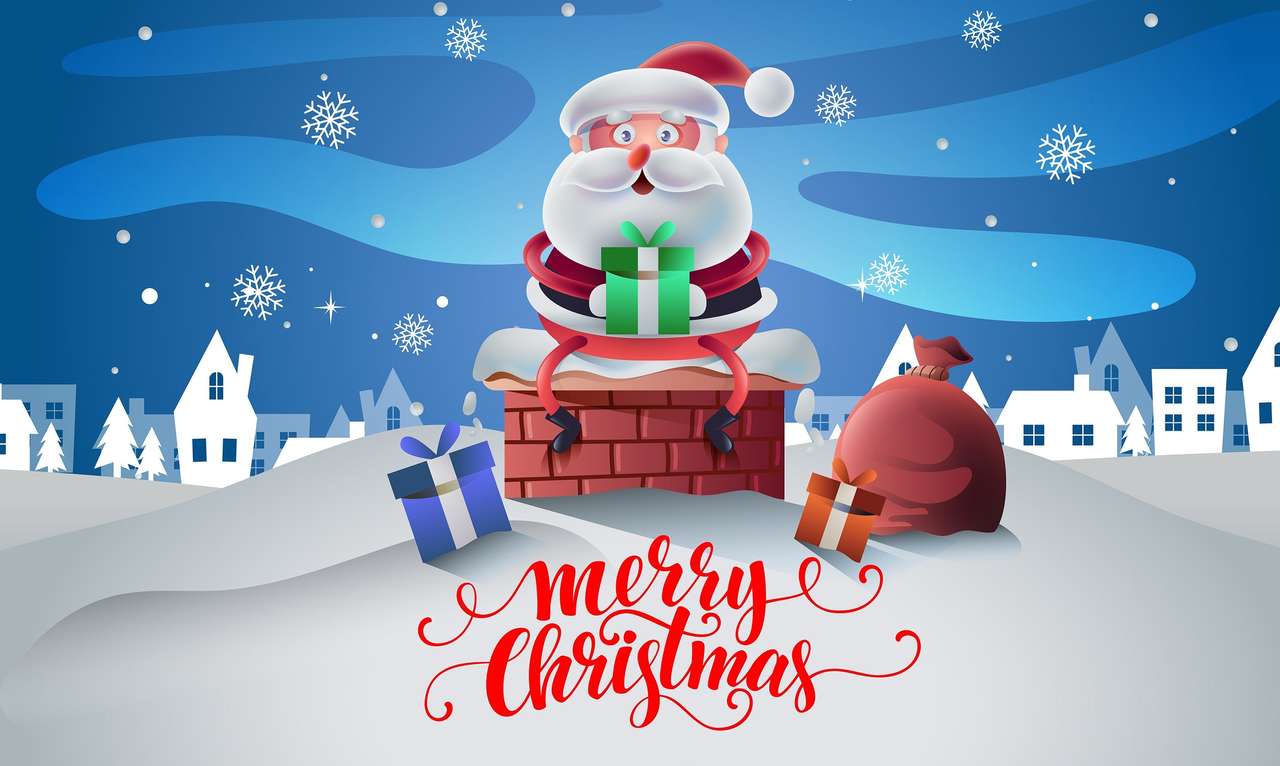 MERRY CHRISTMAS puzzle online from photo
