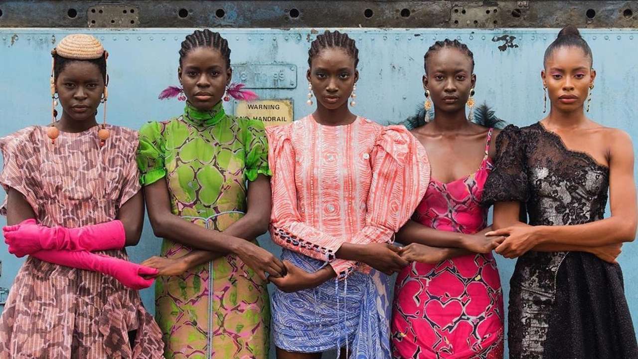 Afrikaanse mode puzzel online van foto