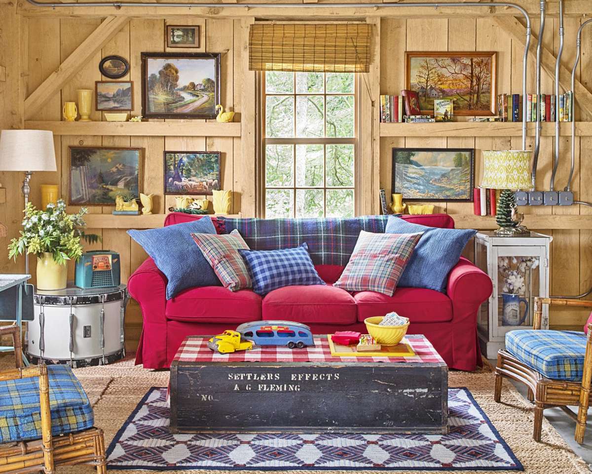Party Barn living room puzzle online from photo