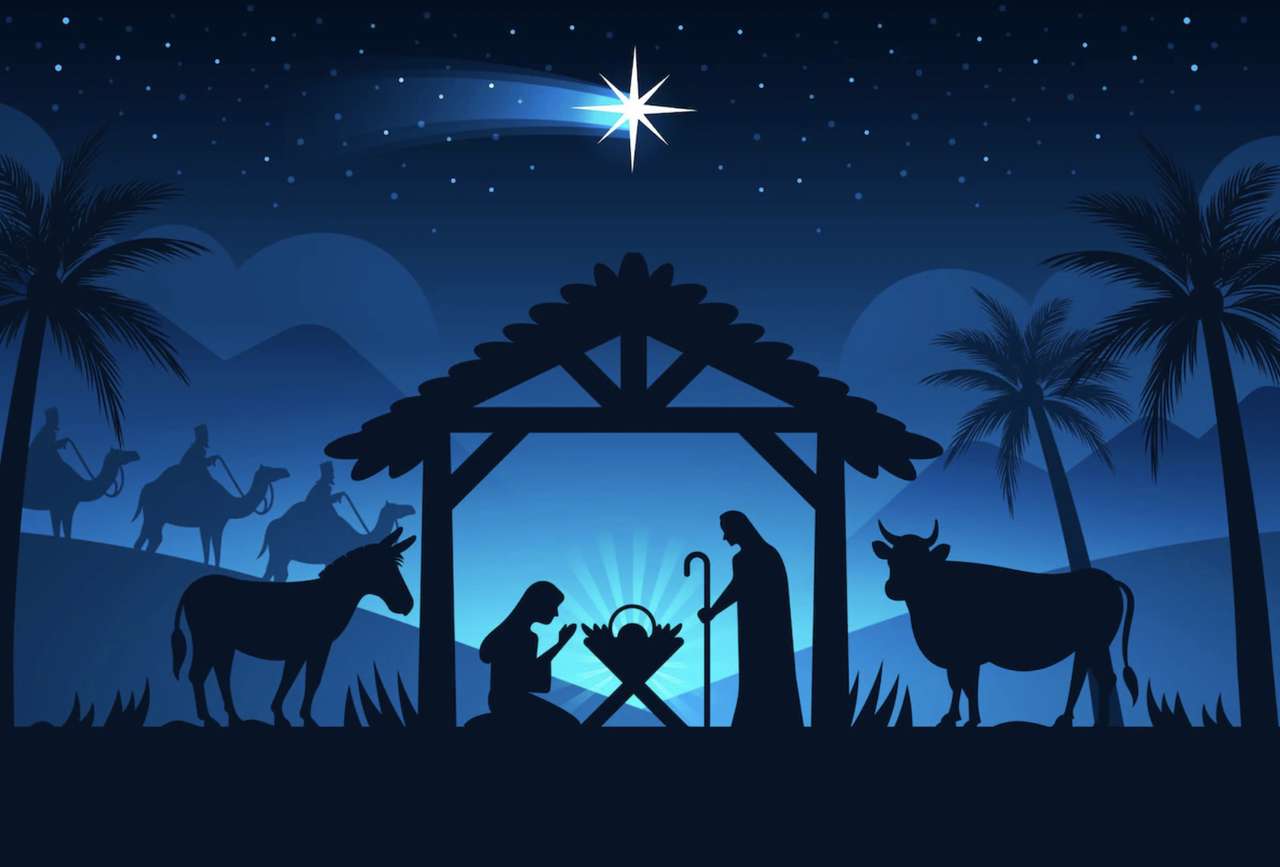 Nativity puzzle online from photo