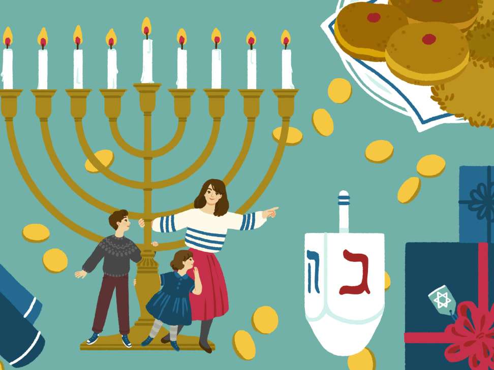 Hanukkah pussel online från foto
