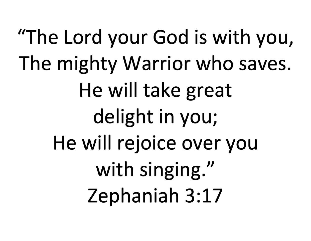 Zephaniah 3: 17 online puzzle