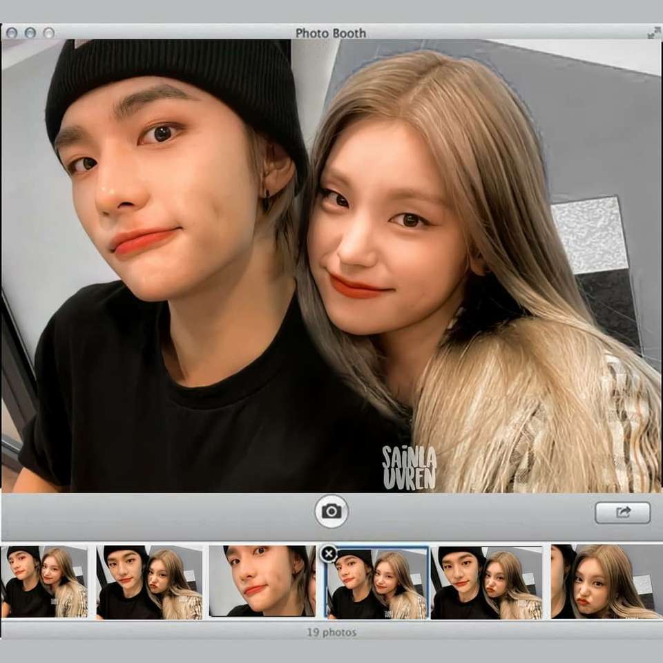 hyunjin and yeji edit puzzle online from photo