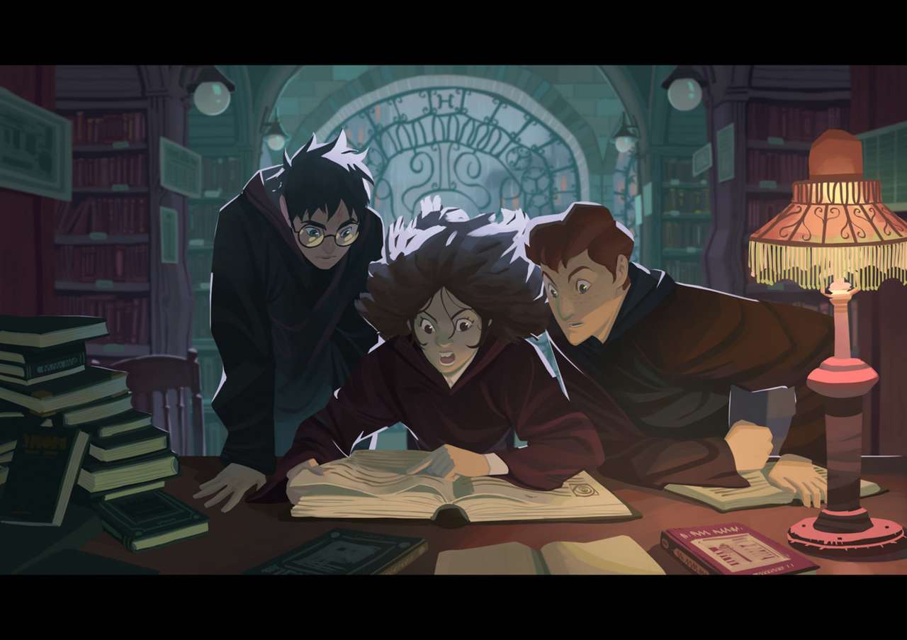 Harry Potter - I biblioteket Pussel online