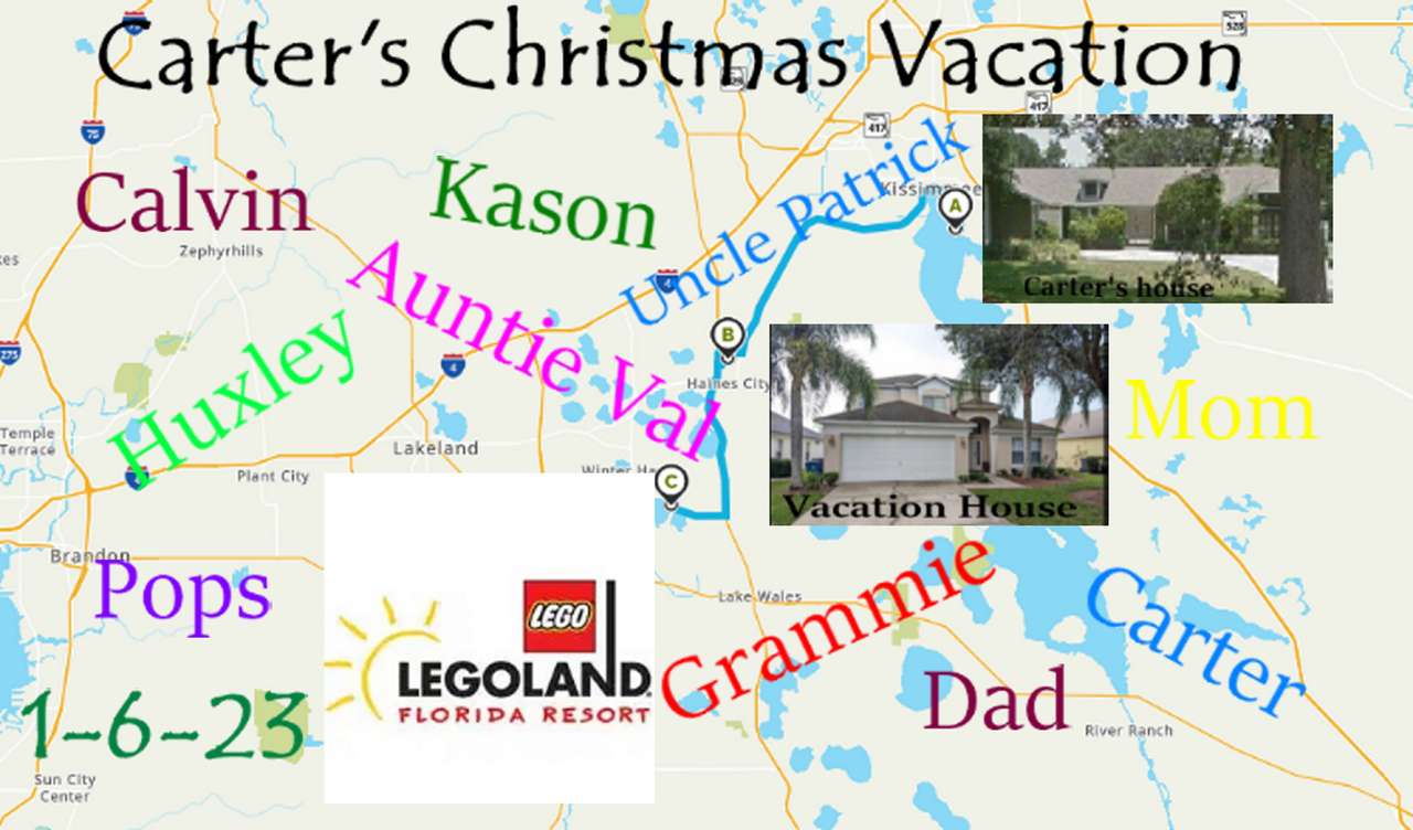 カーターのクリスマス休暇 写真からオンラインパズル