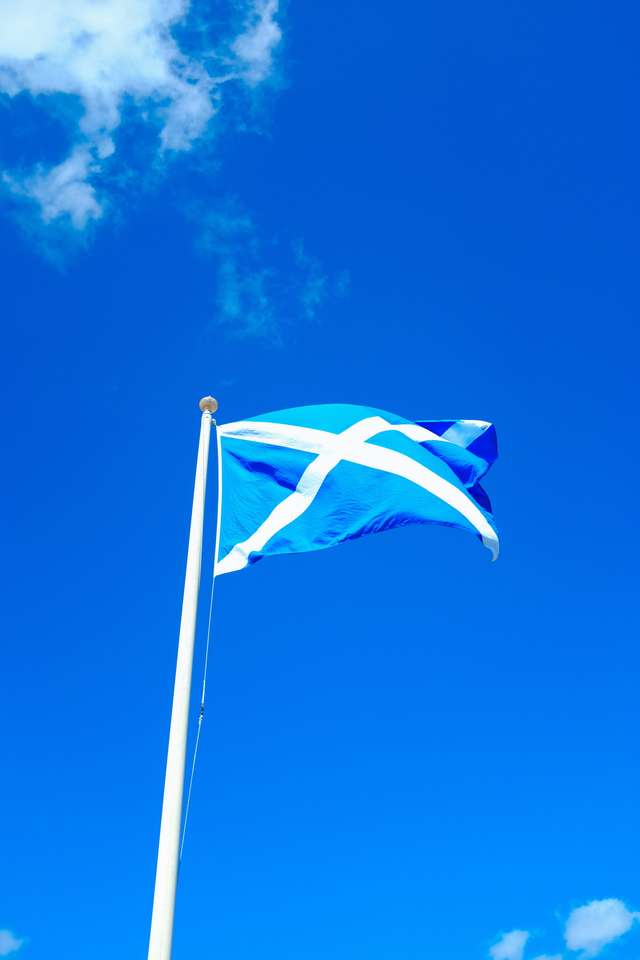 skotska flaggan pussel online från foto
