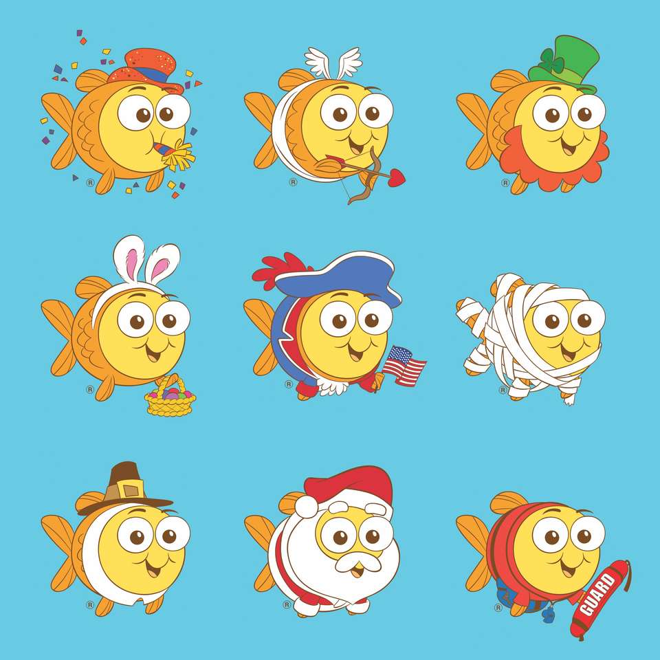 Goldfish puzzle online from photo