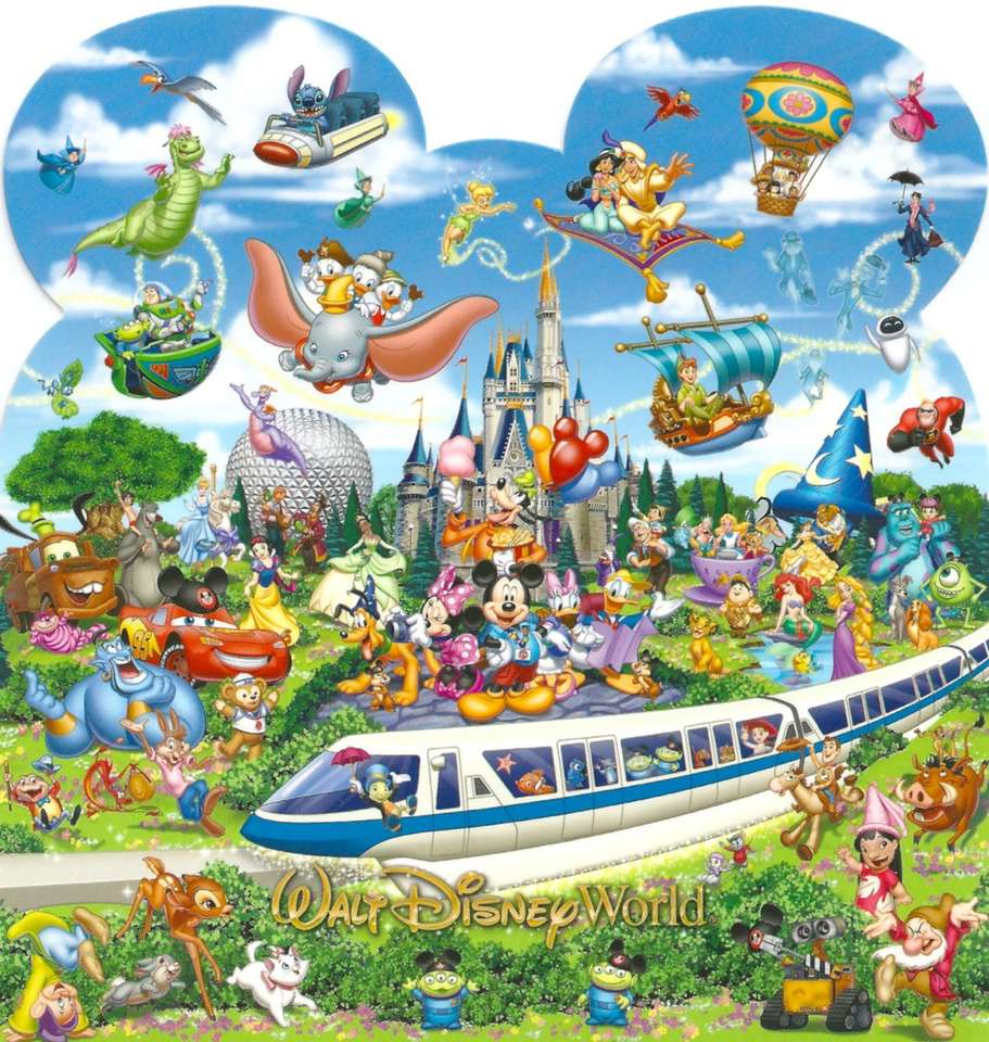 svět Disney online puzzle