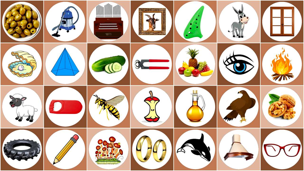 On the letter O puzzle online from photo