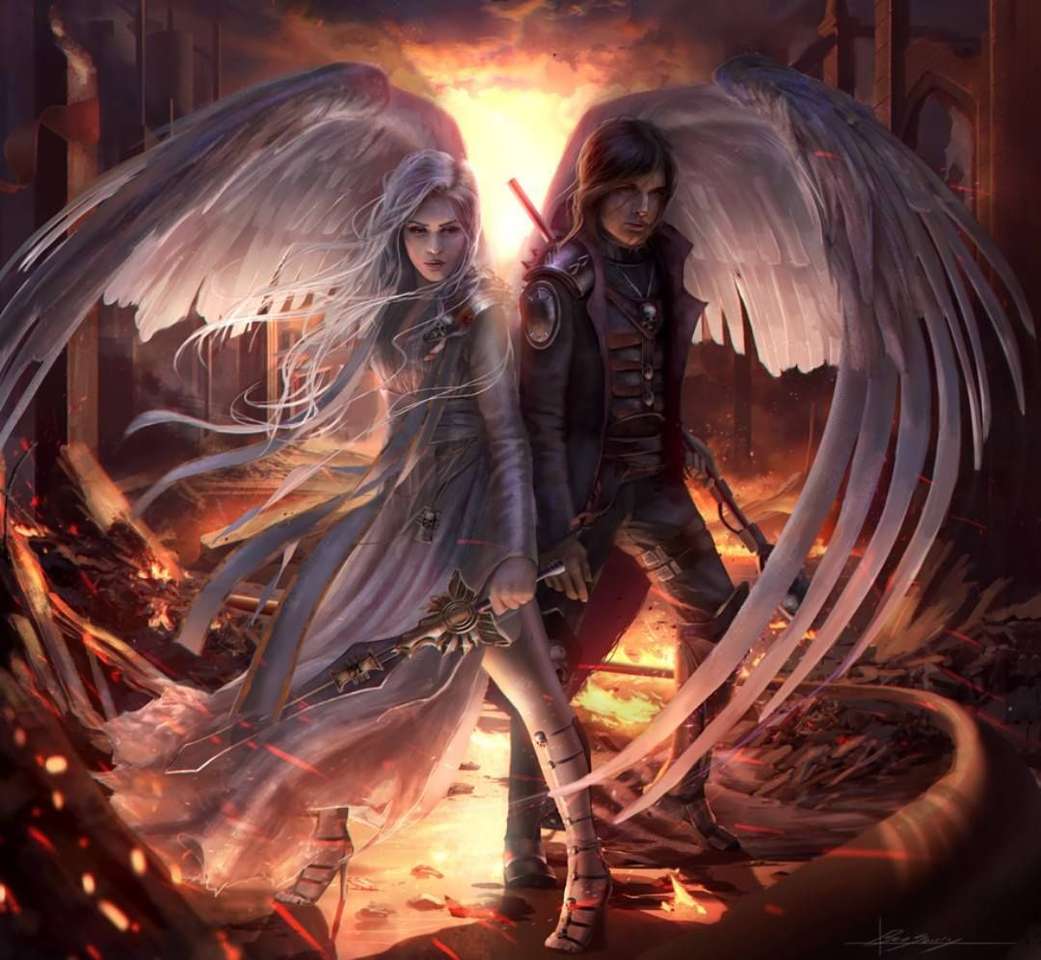 And The Angels Came Down To You puzzle online from photo