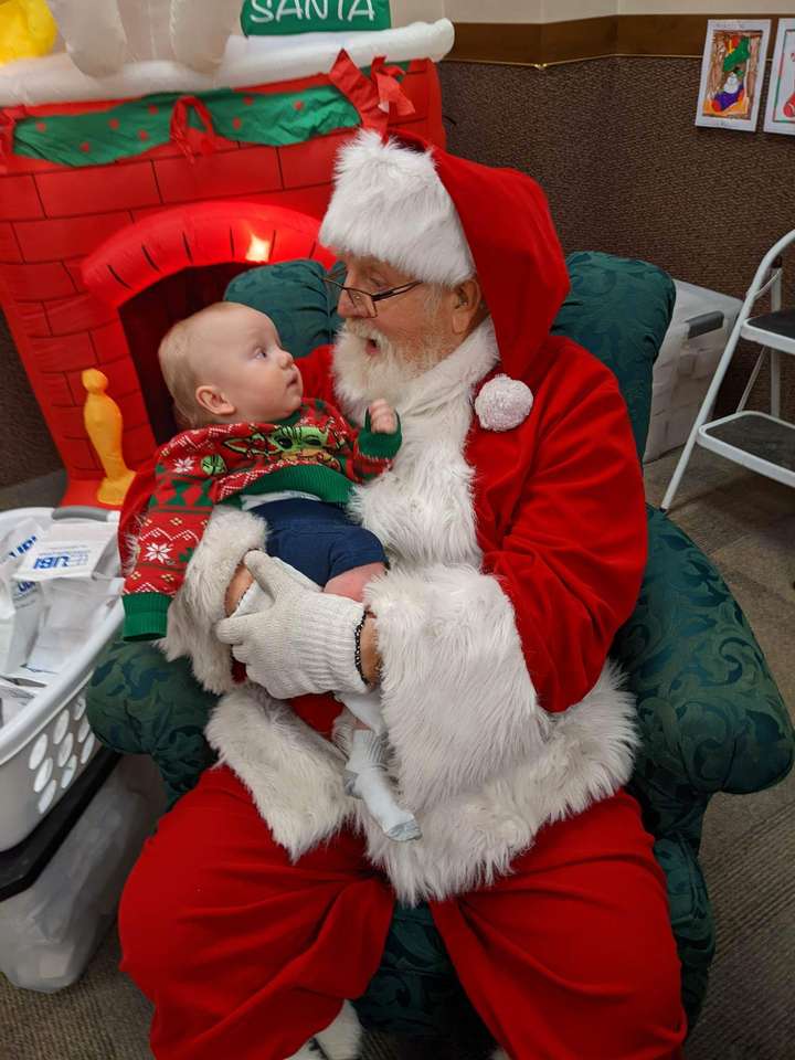Лінк і Санта скласти пазл онлайн з фото