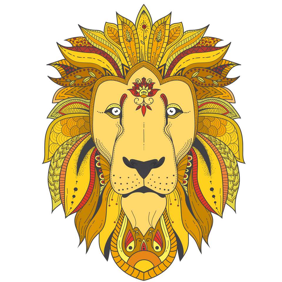 Mandala Lion puzzle en ligne