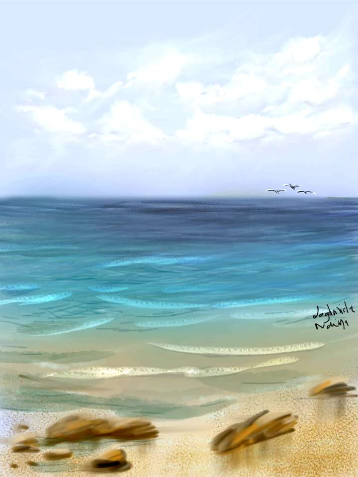 Красиве море скласти пазл онлайн з фото