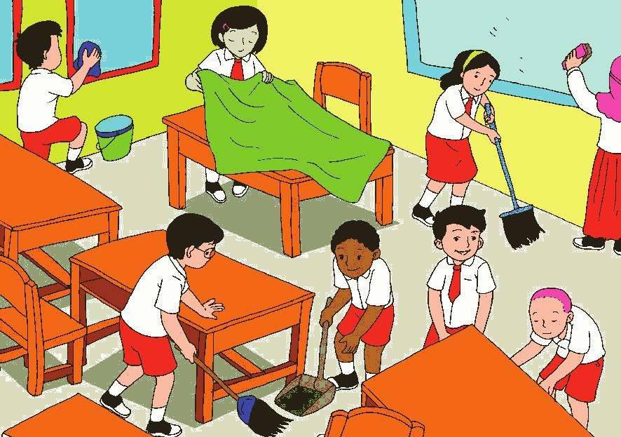 Sekolahku Bersih dan Sehat онлайн пъзел