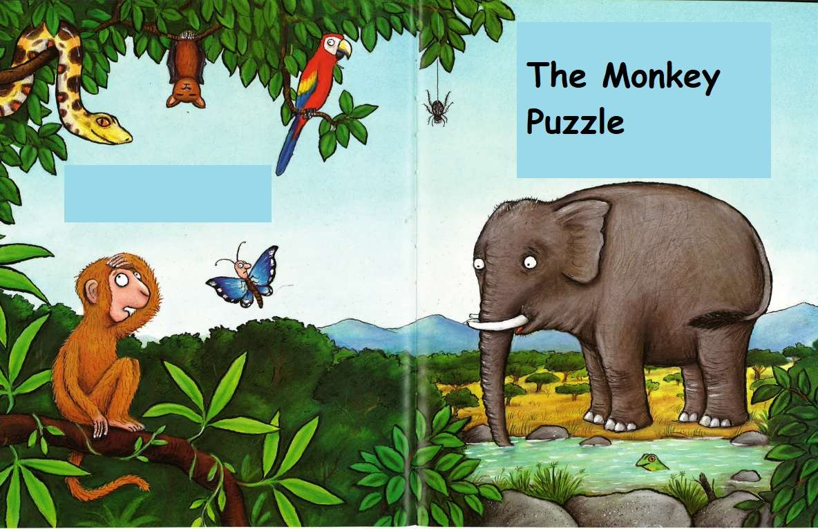 Enigma do Macaco puzzle online a partir de fotografia