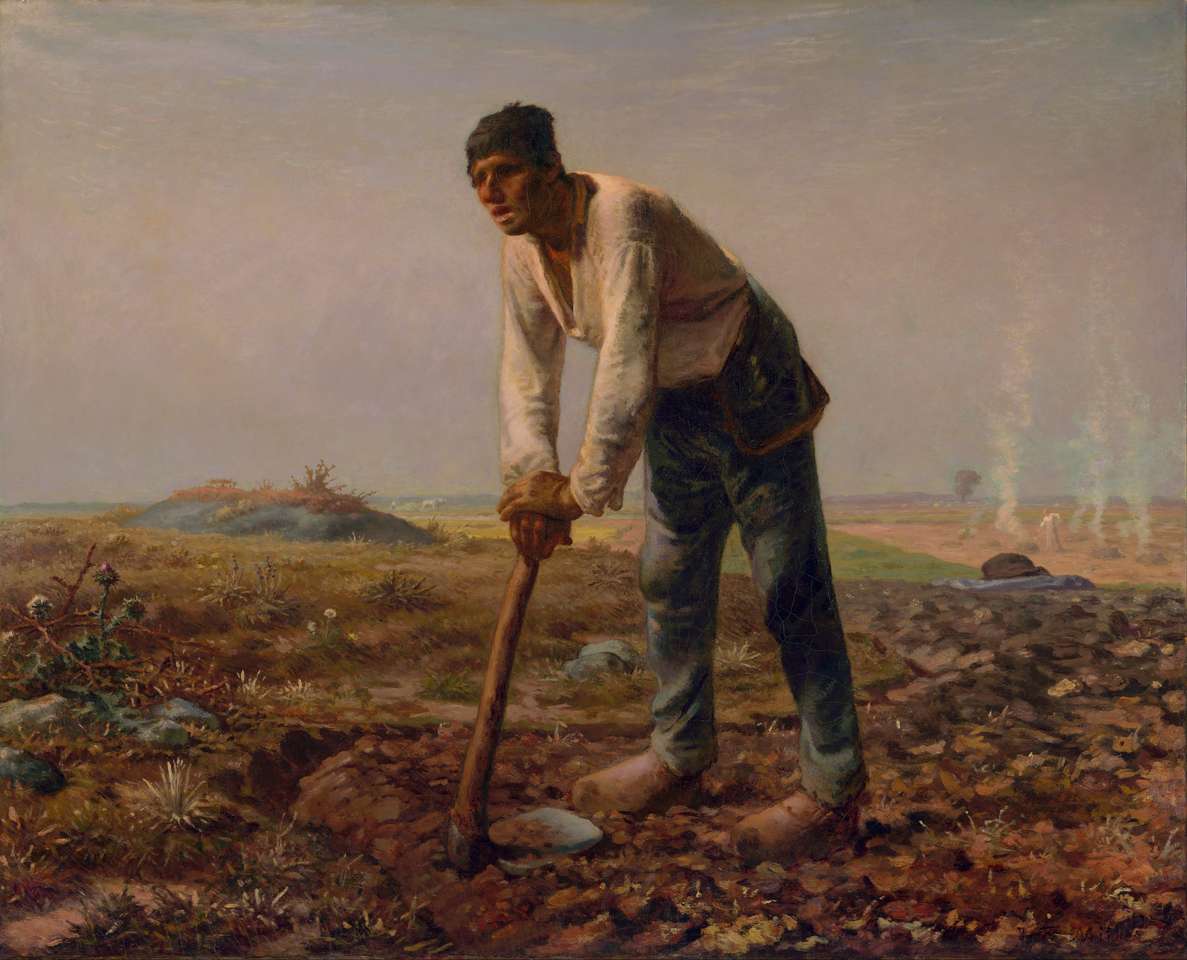 The Man with a Hoe puzzle online from photo