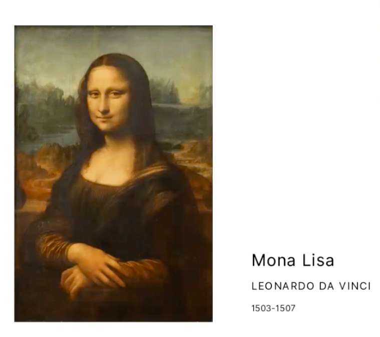 Mona Lisa online puzzle