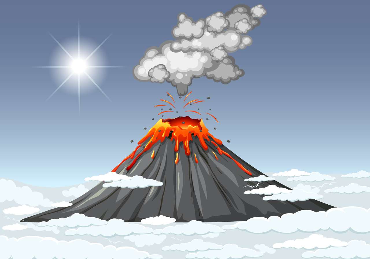 volcano jhdjkAHKDH online puzzle