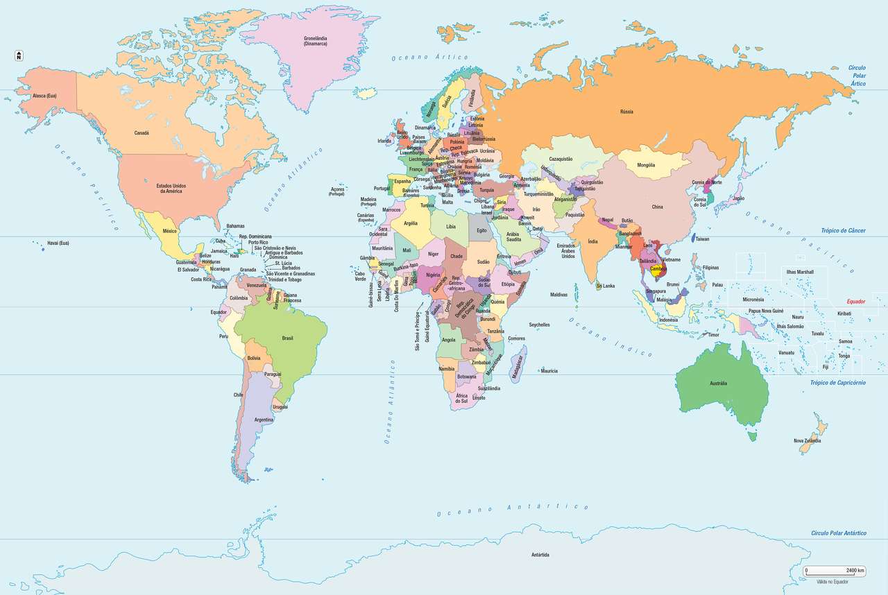 Mapa Mundo puzzle online z fotografie