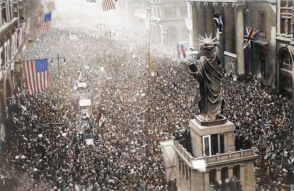 celebración de la primera guerra mundial puzzle online a partir de foto