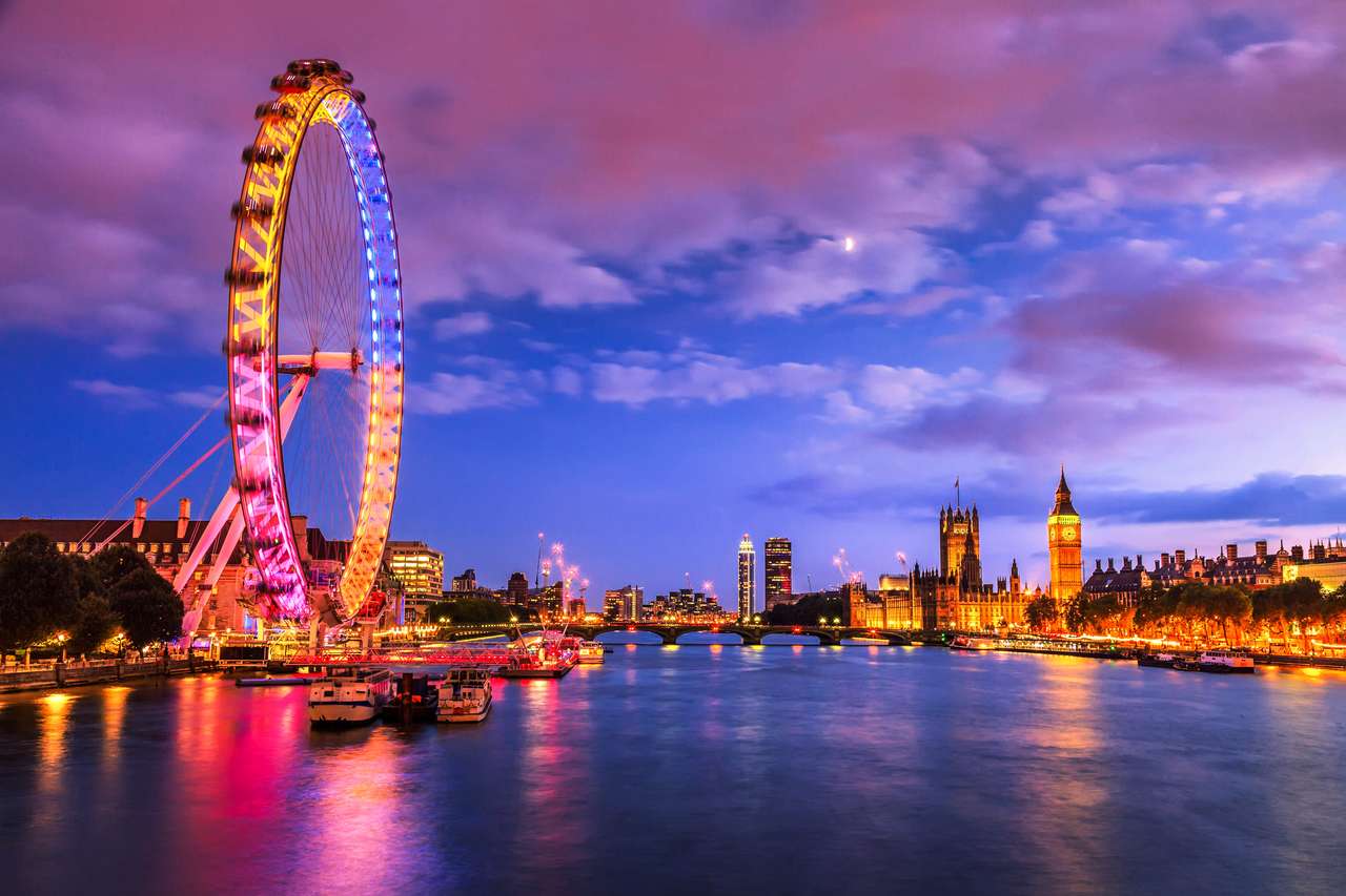 London Eye puzzle online din fotografie