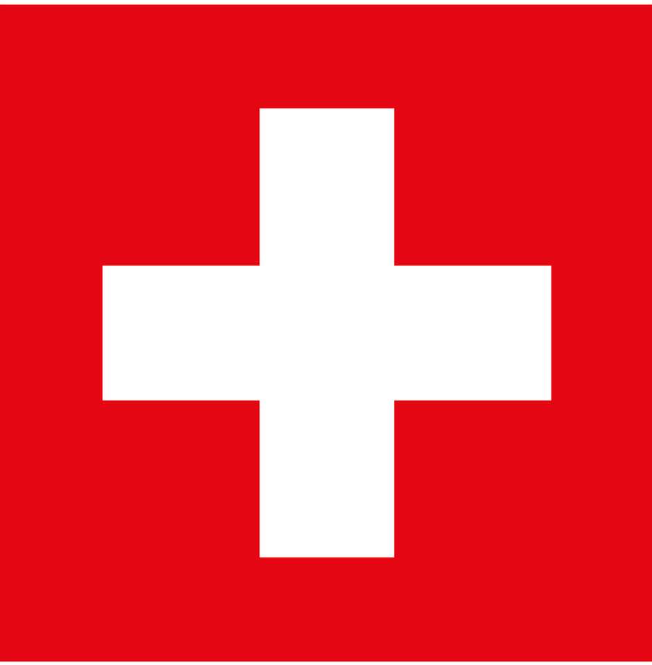 drapeau suisse puzzle en ligne à partir d'une photo