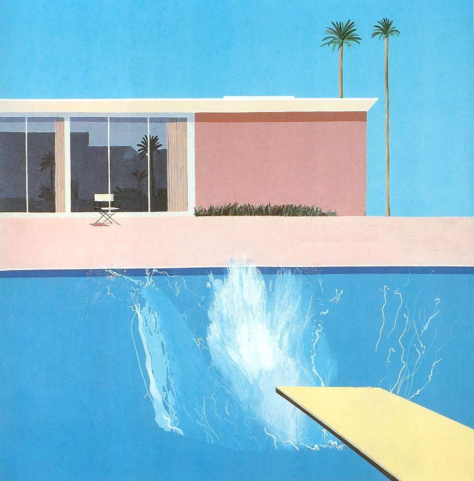 Splash van David Hockney puzzel online van foto