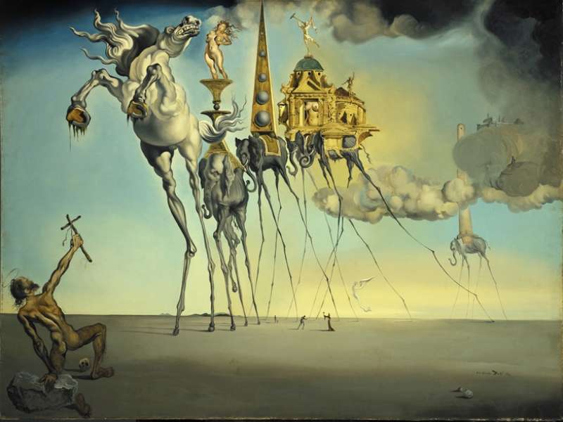 Dalí - Pokušení svatého Antonína online puzzle