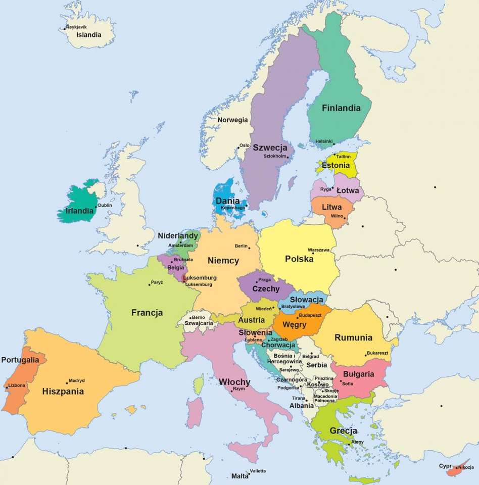 Európa online puzzle