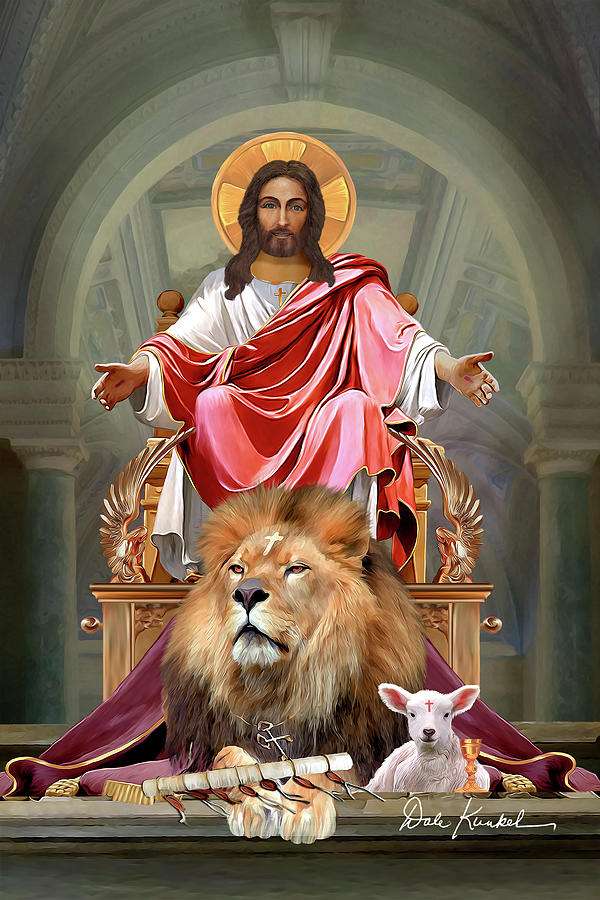 Jésus l'agneau le lion puzzle en ligne