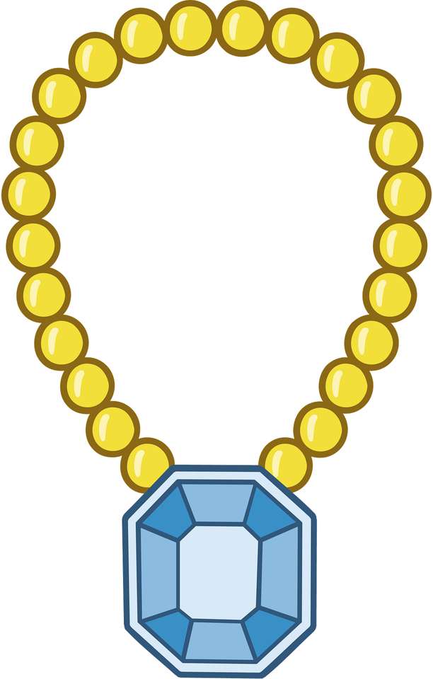 Diamond necklace puzzle online from photo