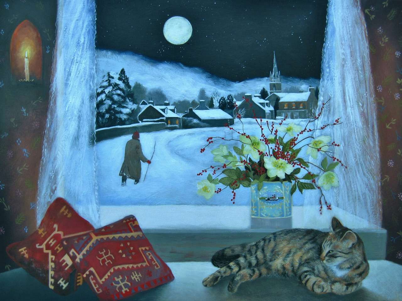Natten före jul pussel online från foto