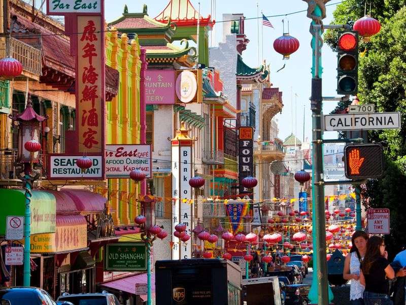 Chinatown in de binnenstad puzzel online van foto