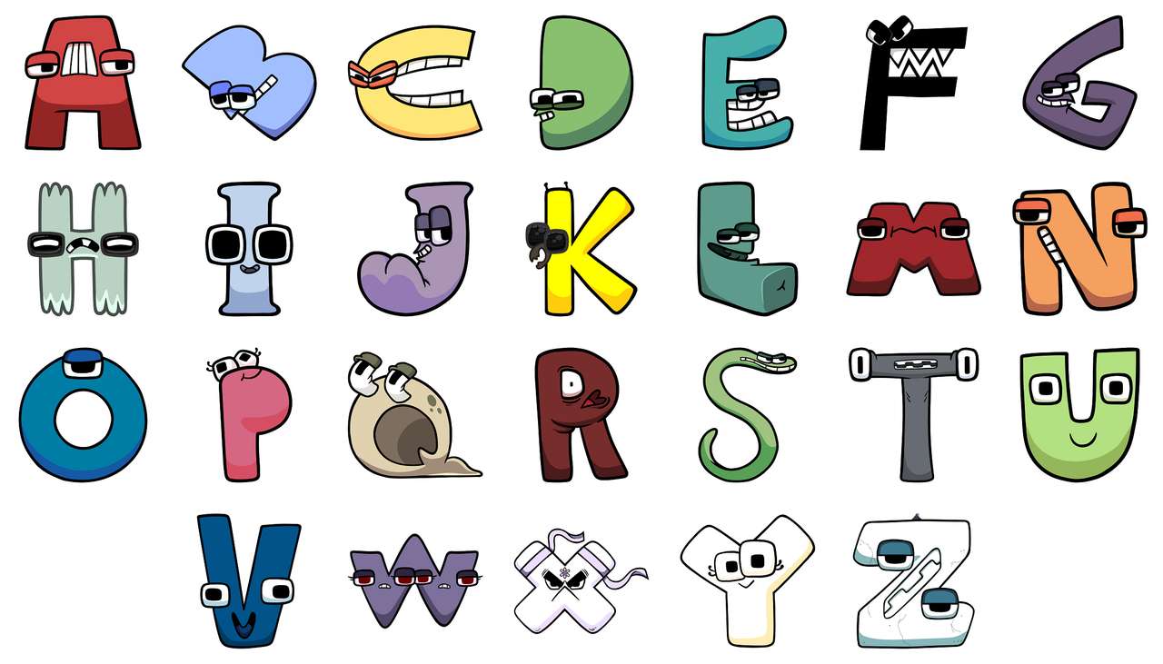 Alphabet Lore Alle Buchstaben Online-Puzzle vom Foto