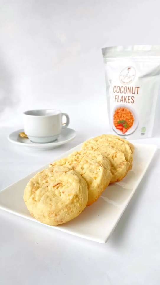 Кокосови бисквити онлайн пъзел от снимка