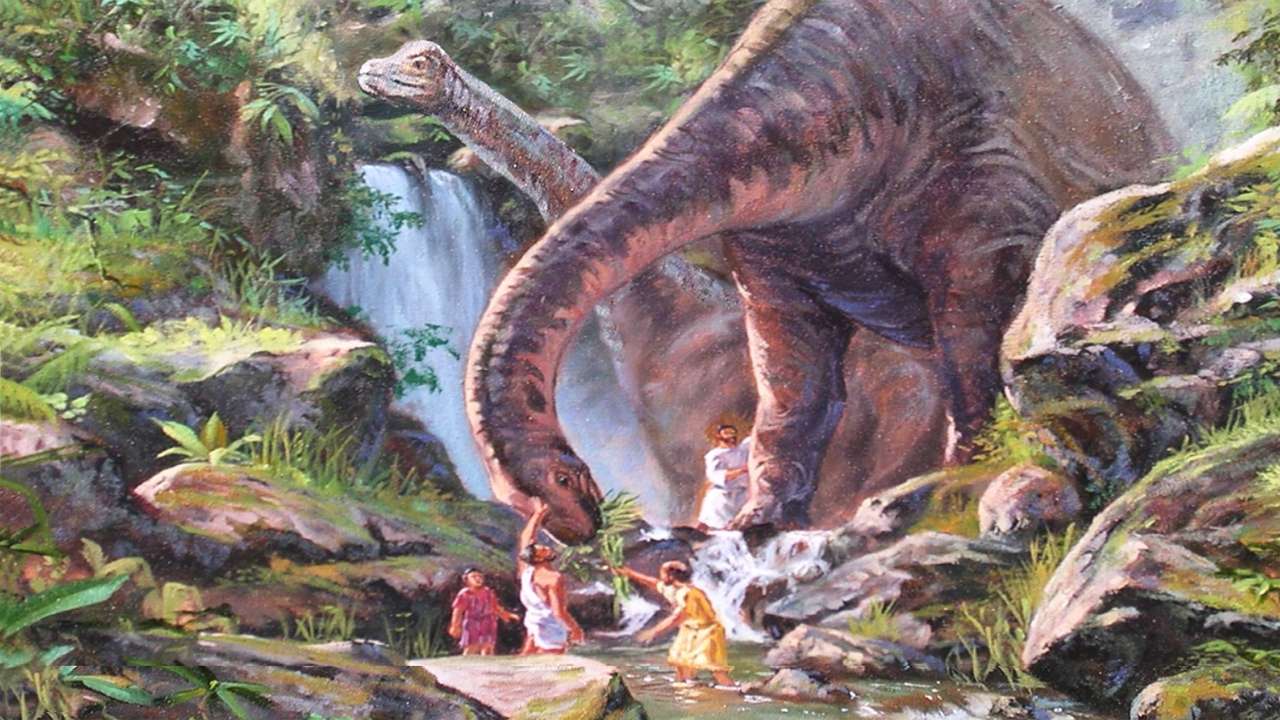 Динозавры онлайн-пазл