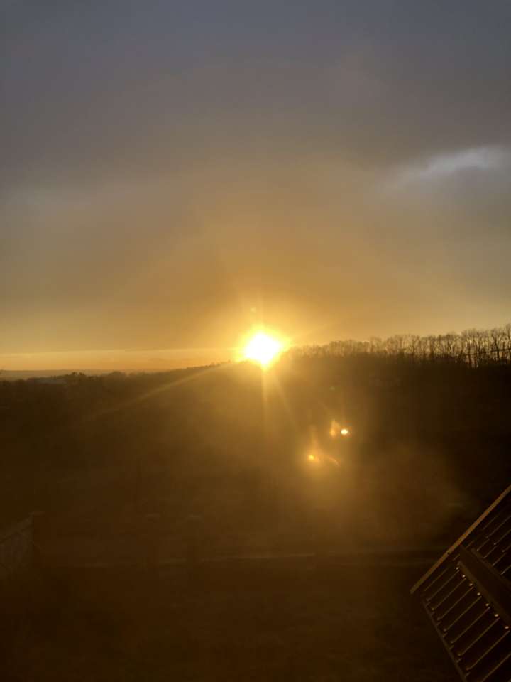 Atardecer en mi pueblo rompecabezas en línea